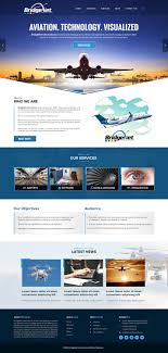 Bold Modern Aviation Web Design For Bridgenet