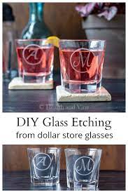 diy glass etching tutorial to make