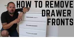 how to remove drawer fronts joinery