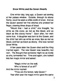 Margarete's father owned several copper mines that employed this story to remember our old history goes back perhaps even thousands of years before the middle. Snow White An The Seven Dwarfs Short Story By Edcon Publishing Group