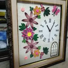 beautiful handmade quilling wall clock 2