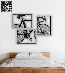 Bicycle Wall Decor E0013883 File Cdr