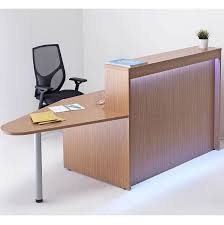 A reception desk is a special type of desk normally in a waiting room, lobby, or in front of an office, that is used for anything from greeting customers, answering the telephone, and scheduling. Precision Reception Desk With Extension Reception Desks
