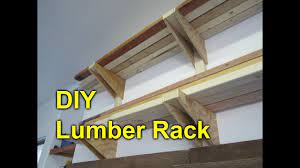 I macgyver one up one my own. Garage Lumber Rack Easy Cheap Diy Project Youtube