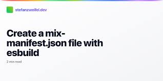 mix manifest json file with esbuild