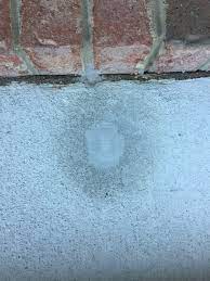 Drilled Termite Treatment Holes