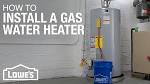 Gas hot water heater installation