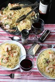 While the pasta is cooking, heat two tablespoons butter in a large skillet over shrimp, garlic butter and white wine sound like all my dreams come true wrapped around a fork. Shrimp Pasta With Garlic Cream Sauce Good Cheap Eats