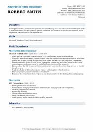 Below you will find more than 100 cover letter examples from 18 different job sectors, including business 100+ great cover letters from 18 different job sectors. Abstractor Resume Samples Qwikresume