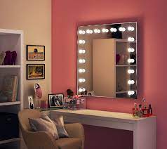 wall mounted hollywood mirror makeup