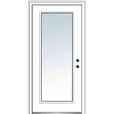 Choose from a variety of sizes and styles to find the perfect fit for your specific needs. National Door Company Zz00367l Fiberglass Smooth Primed Left Hand In Swing Prehung Front Door Full Lite Clear Low E Glass 36 X 80 Amazon Com Industrial Scientific