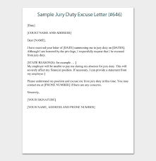 The honorable first, last name judge of circuit, district or other court name address of judge. 28 Jury Duty Excuse Letter Examples Templates Tips