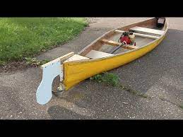 building a motorized canoe out of trash