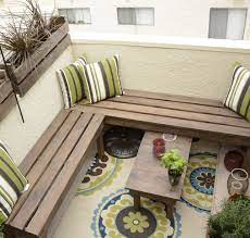 Diy Bench Outdoor Small Balcony Decor