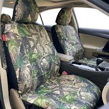 Green Camo Front Set Car Seat Covers