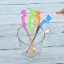 Colorful Mermaid Design Ice Drink