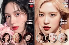 chinese vs korean makeup beauty battle
