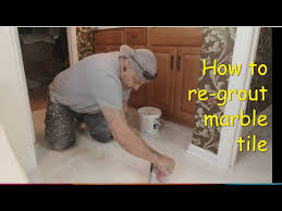how to re grout marble tile you