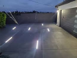 concrete driveway lighting using led