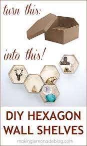 Diy Hexagon Wall Shelves The Easy Way