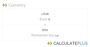 Latest update of 1 romanian leu (ron) exchange rate. Conversion Of Euro To Romanian Leu Calculateplus