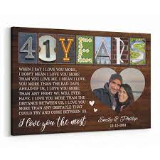 41st anniversary letter art with photo