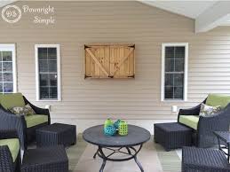 Outdoor tv enclosure | weatherproof tv on a budget!? Downright Simple Outdoor Tv Cabinet