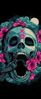 cool skull iphone wallpapers 4k hd