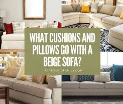 pillows go with a beige sofa