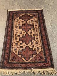 lovely antique ferdows baluch rug with