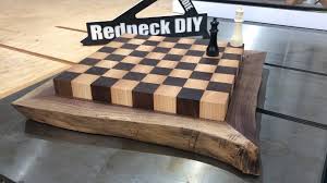 Diy chess table plans wooden pdf woodshop accessories tool. Making A Live Edge Chess Board From A Slab Youtube