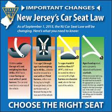 child safety seat laws nj changes