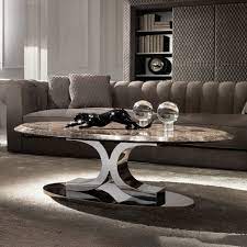 Luxury Contemporary Italian Oval Marble