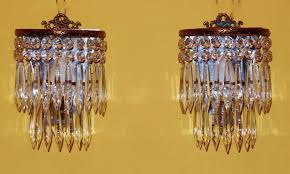 Antique Crystal Wall Lights