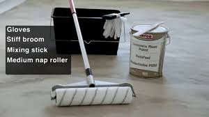 how to paint a concrete floor you