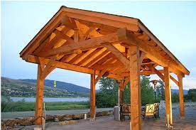 timber frame gazebo pergola deck