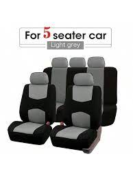 9pcs Universal Gray Car Seat Cover Sets