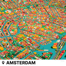 The map shows a city map of amsterdam with expressways, main roads and streets, zoom out to find amsterdam airport schiphol, located about 9 km (5.6 mi) southwest of the city center. Map City Prints On Twitter Amsterdam Netherlands City Map Print By Map City Stadsplan Kaart Stadtplan Map Maps Cityplan Citymap Print Druck Art City Nl Netherlands Rijksmuseum Centraal Canals Canal Amsterdam Https T Co