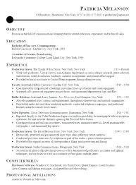 Sample Internship Resume Finance Objective Collection Student Paper