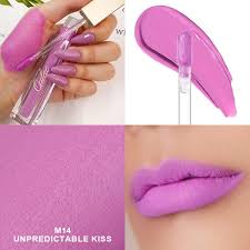 oulac matte liquid purple lipstick for