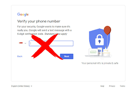 google account without phone number