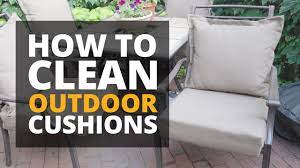 how to clean outdoor cushions you