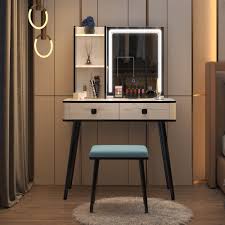 lvsomt vanity desk sets with rectangle