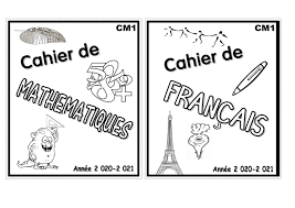 Page De Garde Cahier De Français Cm - Page de garde (cahier MATH et FRANCAIS) CM1 par John Durili - Fichier PDF