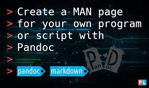 create a man page for your own program
