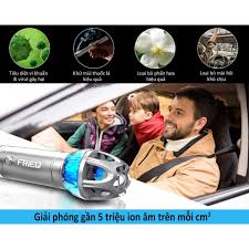 Máy Lọc Không Khí Ô tô ion âm FRiEQ khử mùi hôi và diệt khuẩn, làm sạch  không khí, dùng cho xe hơi gia đình - Hàng chính hãng