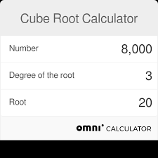 Cube Root Calculator Definition
