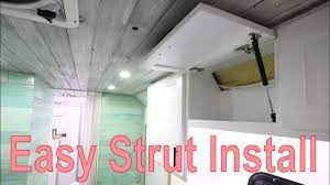 installing cabinet gas struts in rv