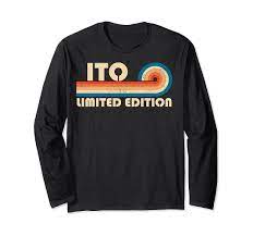Amazon.com: ITO Surname Retro Vintage 80s 90s Birthday Reunion Long Sleeve  T-Shirt : Clothing, Shoes & Jewelry