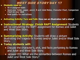 Unit Romeo And Juliet Vs West Side Story Subject